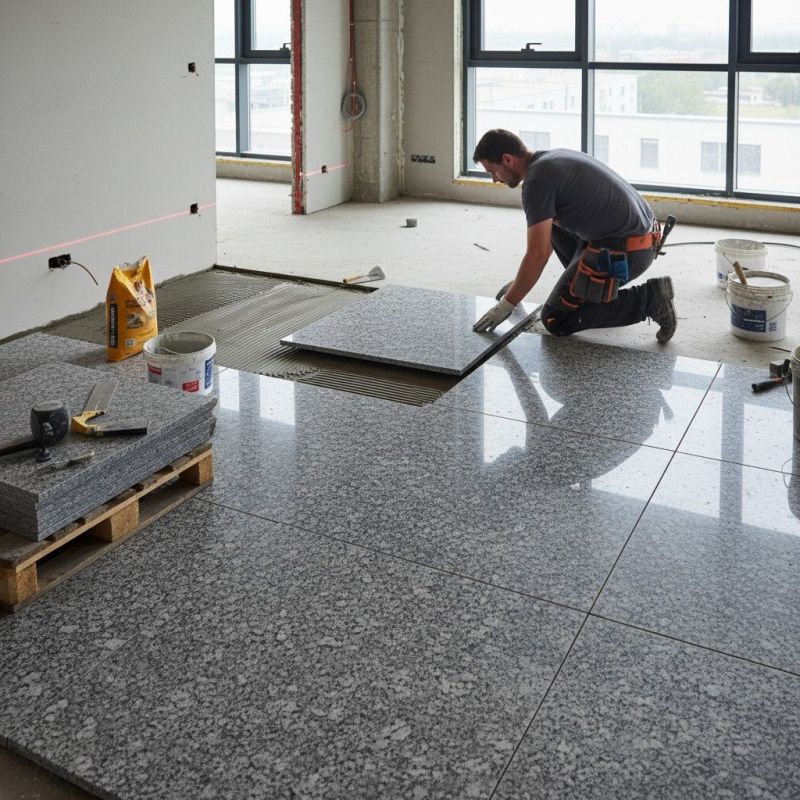 Crushed Granite Installation